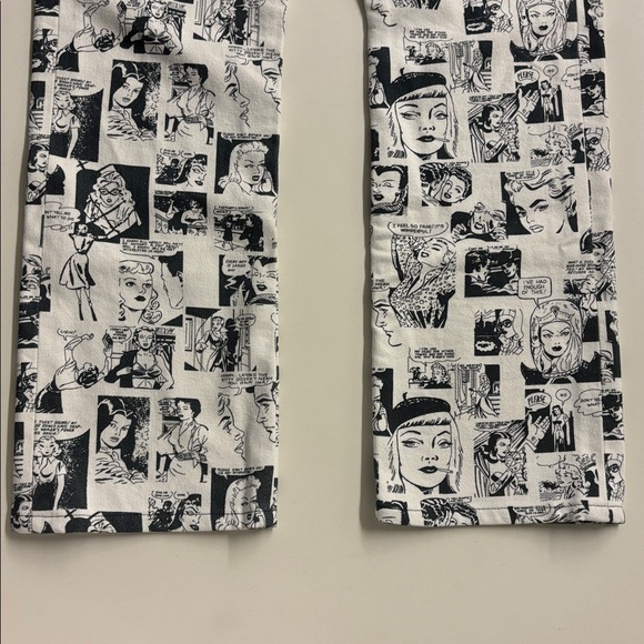 Reformation Newsprint/Comic Print Highrise Jeans - Picture 11 of 17
